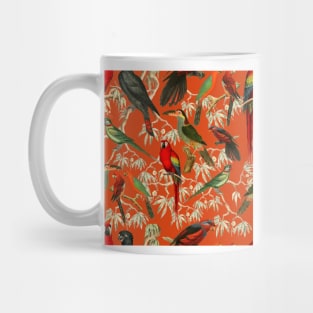 Tropical birds - Orange Mug